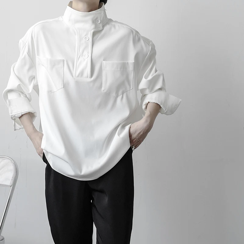 Мужская рубашка с высоким воротником Pure Long Sve: дизайнерская, стильная, простая, элитная, легкая, индивидуальная.
Мужская рубашка с высоким воротником Pure Long Sve: дизайнерская, стильная, простая, элитная, легкая, индивидуальная.