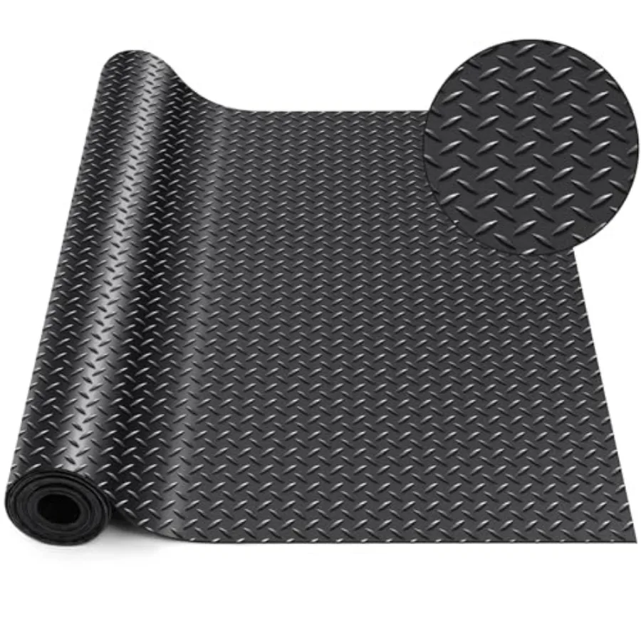 24 in x 10 Feet Rubber Rolls Garage Floor Mat for Under Car, Heavy Duty Flooring Rug for Trailers Garage, PVC Water/Stain Outsi
24 in x 10 Feet Rubber Rolls Garage Floor Mat for Under Car, Heavy Duty Flooring Rug for Trailers Garage, PVC Water/Stain Outsi