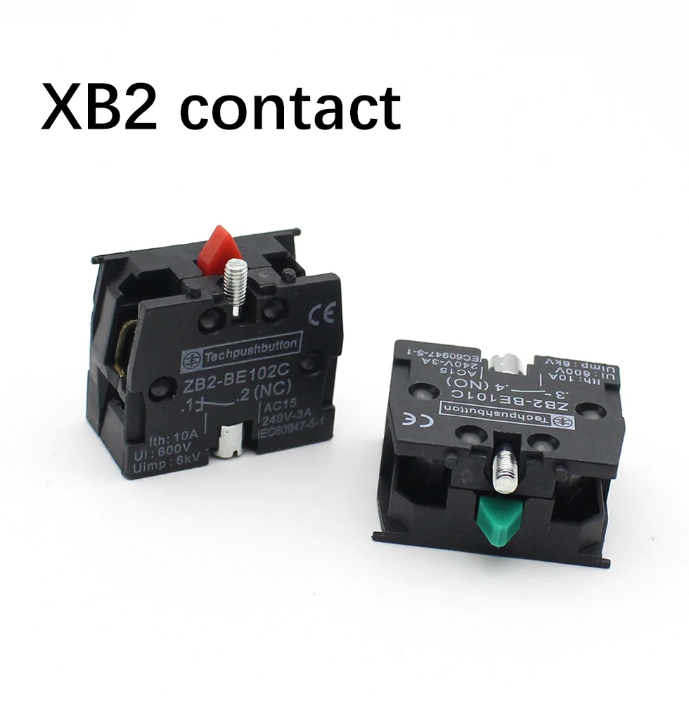 1PCS/2PCS XB2 Rotary Switch ZB2BE102C (NC) 10A ZB2-BE101C (NO) Button Switch Contact Block XB2-BD21 BD23 BD25 BD33 BD45 BD53
1PCS/2PCS XB2 Rotary Switch ZB2BE102C (NC) 10A ZB2-BE101C (NO) Button Switch Contact Block XB2-BD21 BD23 BD25 BD33 BD45 BD53
