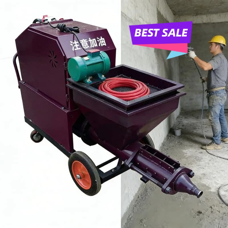 Efficient Professional Electric Mortar Cement Plaster Machine Spray Pump for Wall Rendering Renovation Work Customized Hot Sale
Efficient Professional Electric Mortar Cement Plaster Machine Spray Pump for Wall Rendering Renovation Work Customized Hot Sale