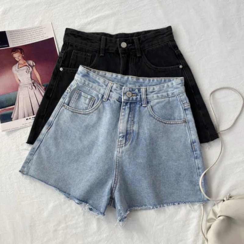 Women's summer denim shorts2021New high-waisted wide-leg pants, loose and slimmingaRaw edge denim shortsinsTide
Women's summer denim shorts2021New high-waisted wide-leg pants, loose and slimmingaRaw edge denim shortsinsTide
