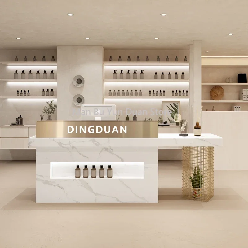 Modern Reception Desk Cashier Beauty Salon Information Desk Customization Mesa De Madera Blanca Bar Furniture
Modern Reception Desk Cashier Beauty Salon Information Desk Customization Mesa De Madera Blanca Bar Furniture
