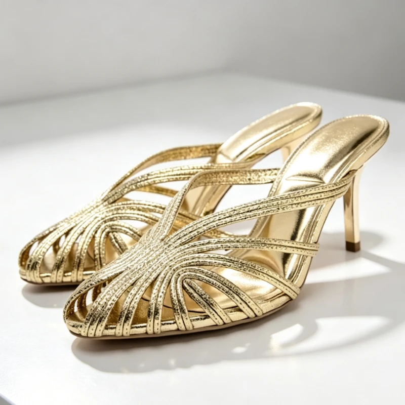 Designer Hollow Pointed Toe Pumps Slippers Women Fashion Thin Strap Design Heeled Mules Sandals Ladies Comfort Dress Party Heels
Designer Hollow Pointed Toe Pumps Slippers Women Fashion Thin Strap Design Heeled Mules Sandals Ladies Comfort Dress Party Heels