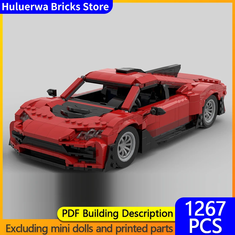 Модель скоростного гоночного автомобиля MOC, строительные кирпичи, проект One Hypercar, модульная технология, детские праздничные подарки, сборка игрушек, костюм
Модель скоростного гоночного автомобиля MOC, строительные кирпичи, проект One Hypercar, модульная технология, детские праздничные подарки, сборка игрушек, костюм