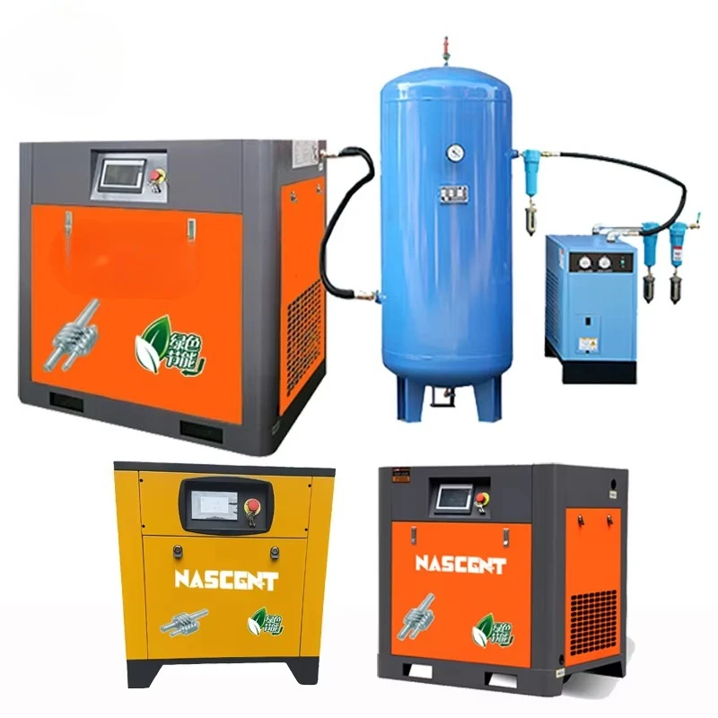 Factory Price Stationary Lubricated Low Noise Screw Air Compressor 8bar 7.5kw with Pump & Motor for Industrial Use
Factory Price Stationary Lubricated Low Noise Screw Air Compressor 8bar 7.5kw with Pump & Motor for Industrial Use