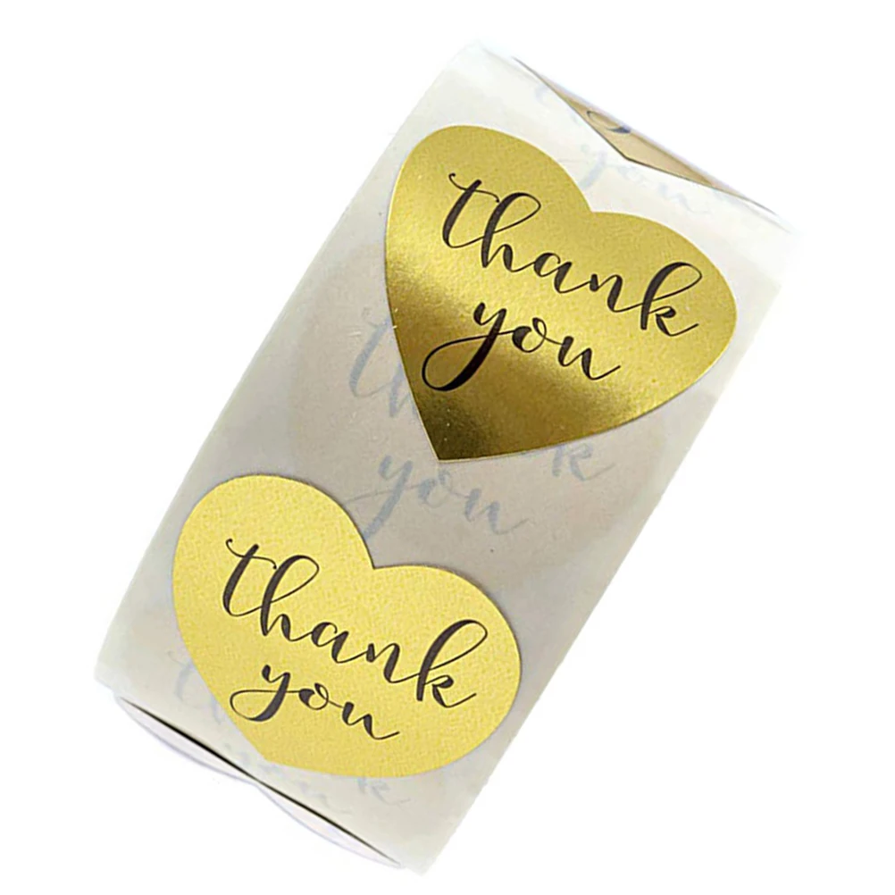 500pcs Heart Shaped Stickers Self Adhesive Thank You Labels for Candy Bags Baking Packing Wrapping Gift Supplies Folder Tags
500pcs Heart Shaped Stickers Self Adhesive Thank You Labels for Candy Bags Baking Packing Wrapping Gift Supplies Folder Tags