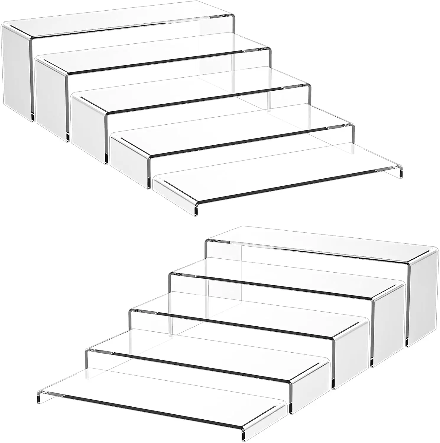 10 Pack Acrylic Spice Rack Organizer for Cabinet(10.8"~12.4"L), 5 Size Seasoning Organization with Non-Slide Silicone P
10 Pack Acrylic Spice Rack Organizer for Cabinet(10.8"~12.4"L), 5 Size Seasoning Organization with Non-Slide Silicone P