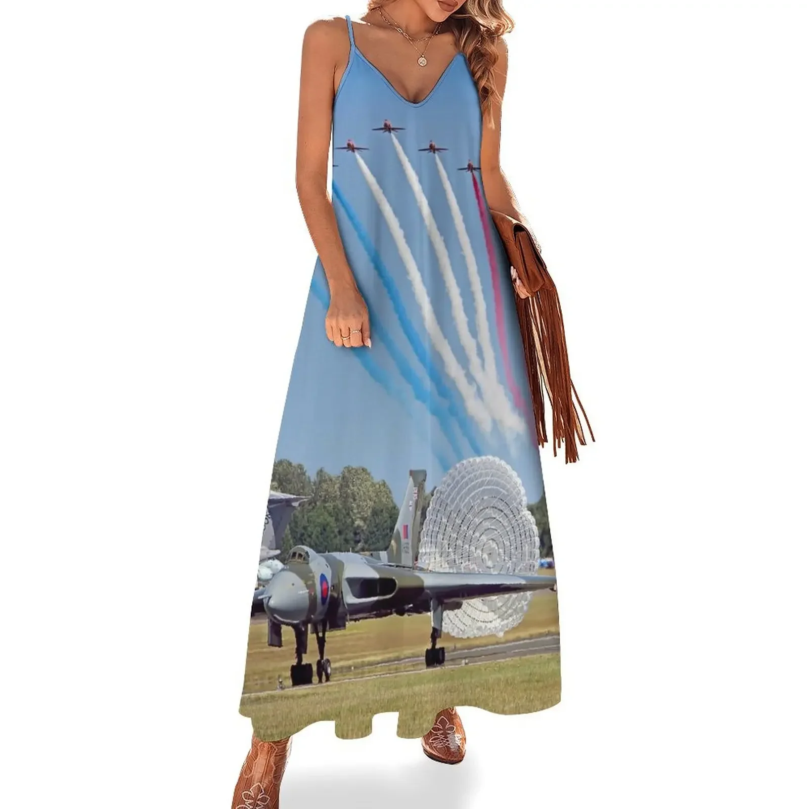 The Red Arrows Salute The Vulcan Sleeveless Dress beach outfits for women women's summer jumpsuit
The Red Arrows Salute The Vulcan Sleeveless Dress beach outfits for women women's summer jumpsuit