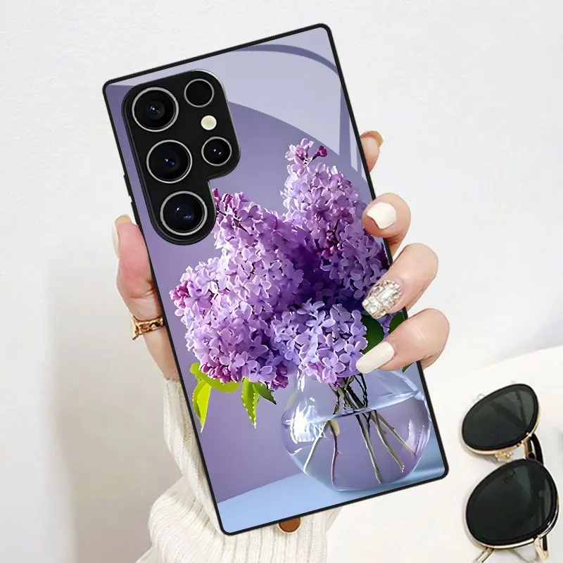 Purple Lilac Bouquet Pattern Phone Case Compatible with Samsung Galaxy S26/S25/S24/S23 Ultra /S22 Ultra/S20 Ultra/56/A72/A73 5G
Purple Lilac Bouquet Pattern Phone Case Compatible with Samsung Galaxy S26/S25/S24/S23 Ultra /S22 Ultra/S20 Ultra/56/A72/A73 5G