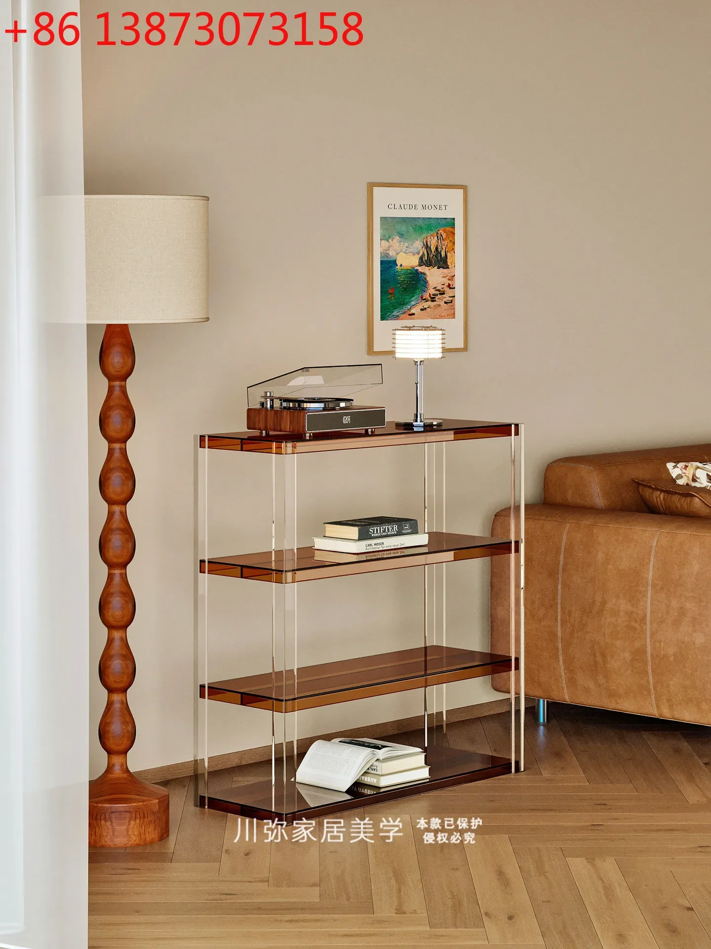 Simple atmosphere acrylic living room bedroom multi-layer storage rack
Simple atmosphere acrylic living room bedroom multi-layer storage rack