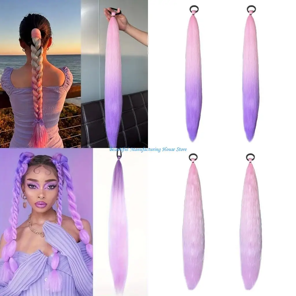 E56A Seamless Blend Braided High Ponytail Hairpiece Breathable Wigs For Extended Wear During Dance Parties
E56A Seamless Blend Braided High Ponytail Hairpiece Breathable Wigs For Extended Wear During Dance Parties