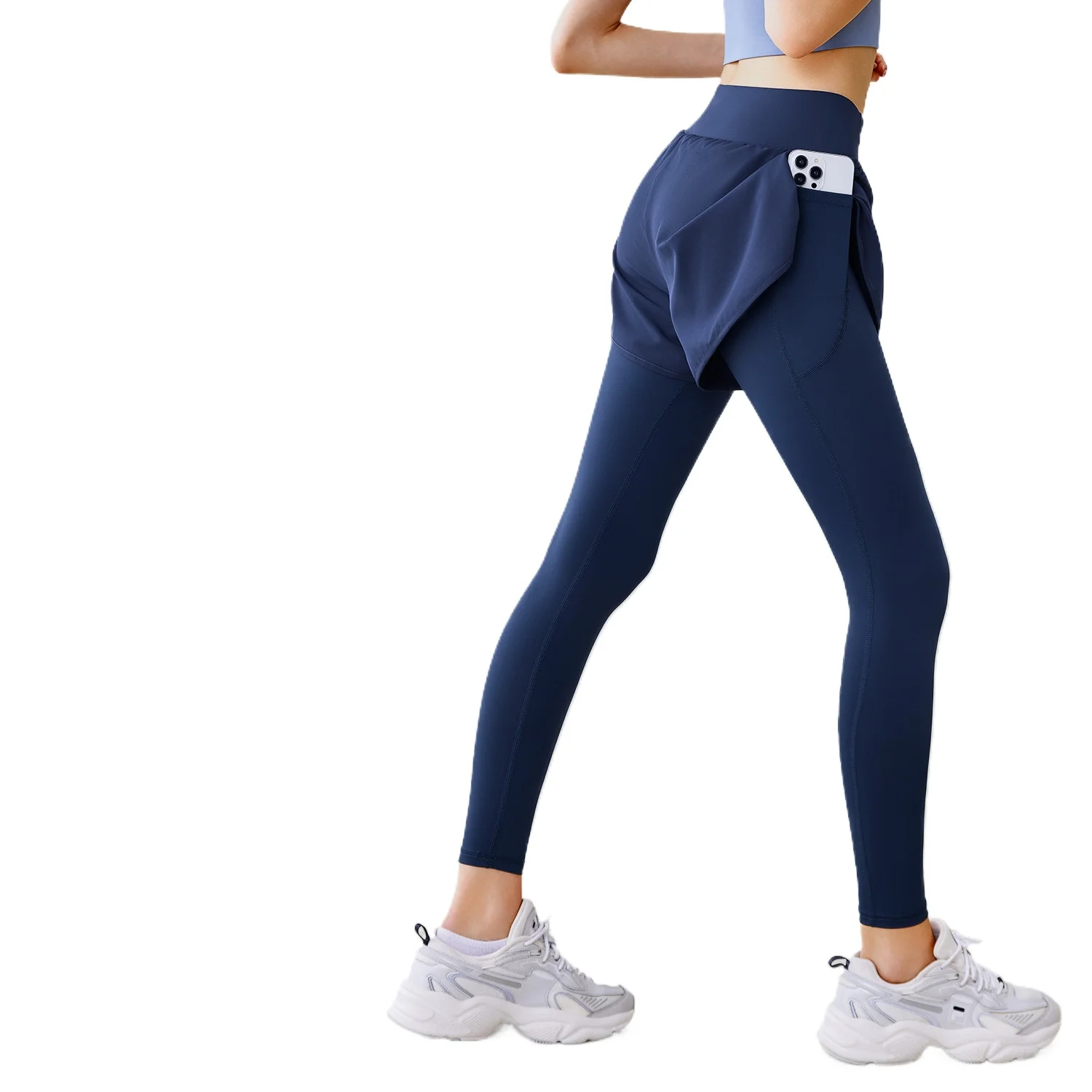 Women's Yoga Pants Stretch High Waisted Lifting Buttocks Running Fitness Tight Pants Fake Two-Piece Pocket Sports Leggings
Women's Yoga Pants Stretch High Waisted Lifting Buttocks Running Fitness Tight Pants Fake Two-Piece Pocket Sports Leggings