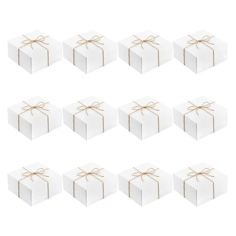 12 Pcs Gift Practical Durable Dessert Store Wrapping Boxes Lid Stable Design Dust Proof Baby Shower Wedding Gifts Storage
12 Pcs Gift Practical Durable Dessert Store Wrapping Boxes Lid Stable Design Dust Proof Baby Shower Wedding Gifts Storage