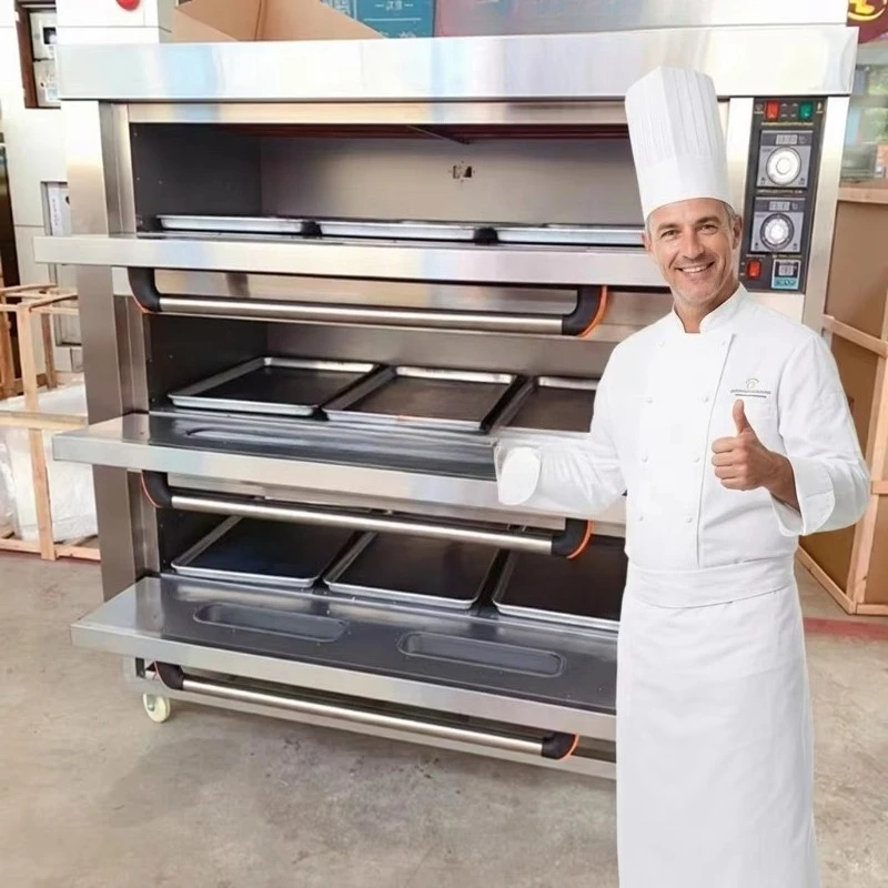 Industrial three-layer nine-plate commercial bread and cake electric oven/large gas oven, suitable for bakery use
Industrial three-layer nine-plate commercial bread and cake electric oven/large gas oven, suitable for bakery use