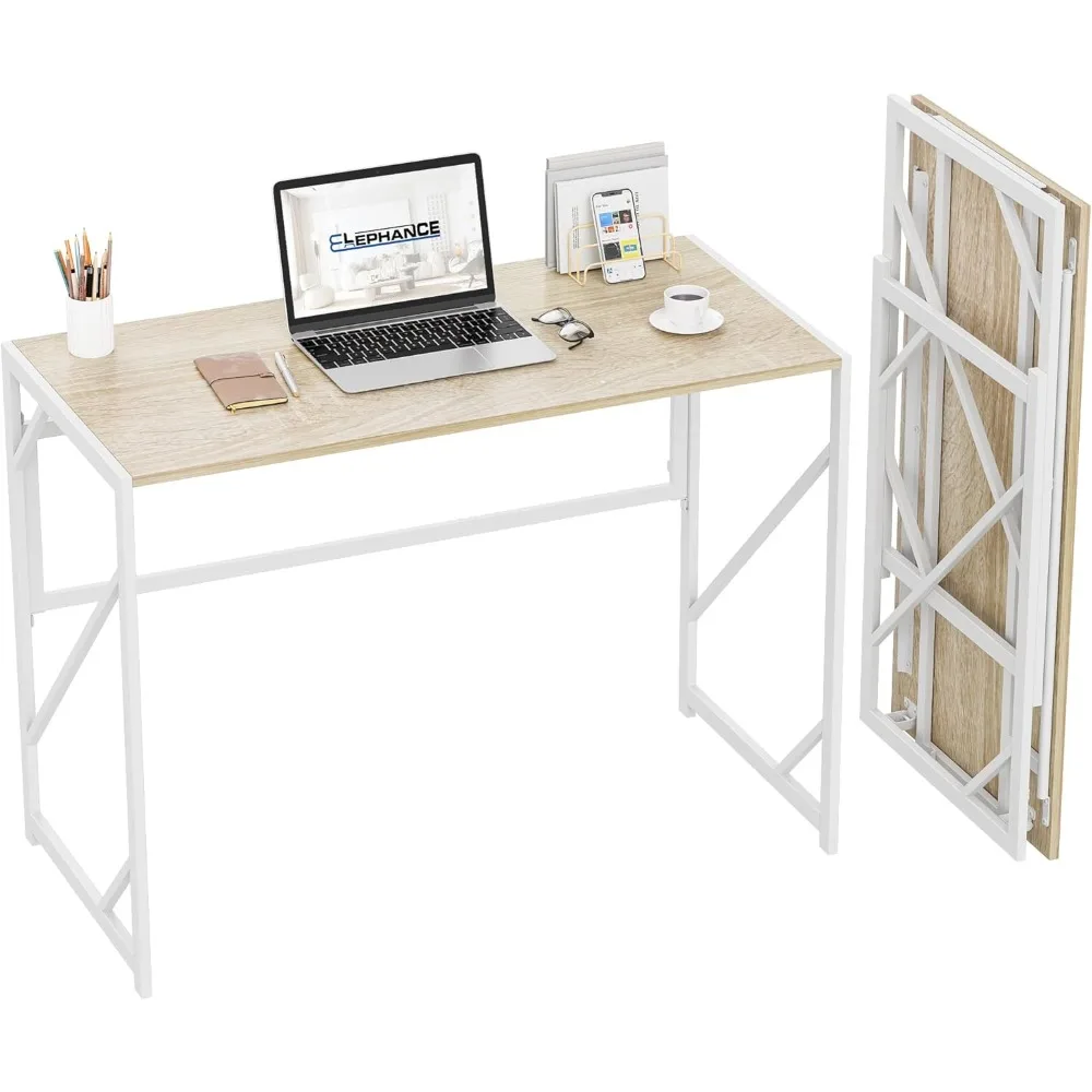 Folding Desk Writing Computer Desk for Home Office, No-Assembly Study Office Desk Foldable Table for Small Spaces
Folding Desk Writing Computer Desk for Home Office, No-Assembly Study Office Desk Foldable Table for Small Spaces