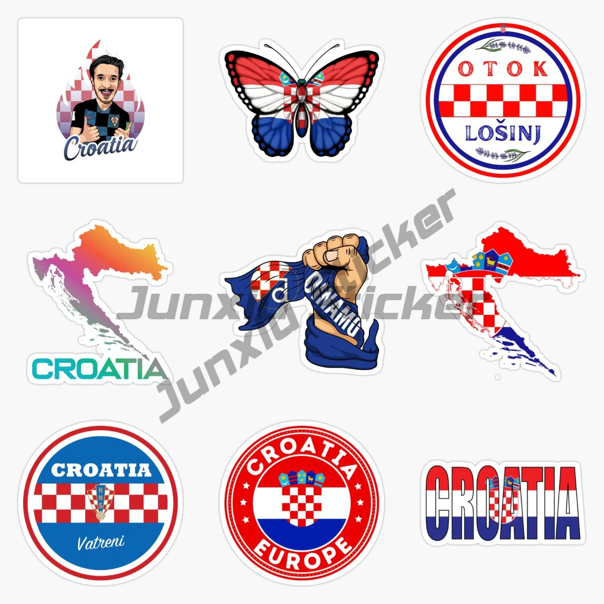 High Quality Funny Croatia Flag Decal Motocross Racing Laptop Helmet Trunk Wall Vinyl Self-adhesive Car Sticker Die Cutting
High Quality Funny Croatia Flag Decal Motocross Racing Laptop Helmet Trunk Wall Vinyl Self-adhesive Car Sticker Die Cutting