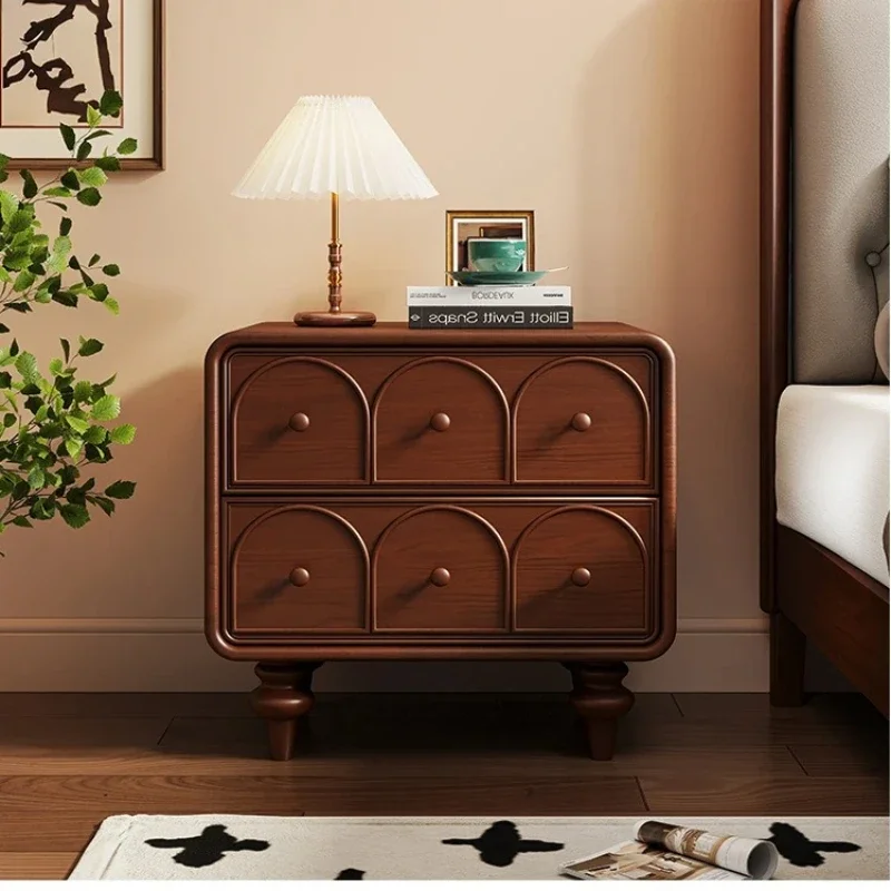 JJ Medieval style all-solid wood bedside table small apartment bedside rack
JJ Medieval style all-solid wood bedside table small apartment bedside rack