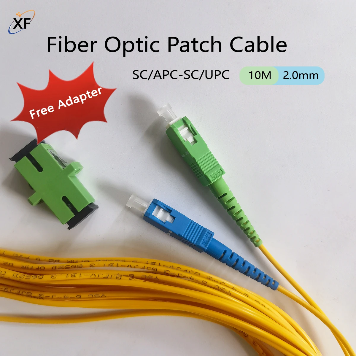 Волоконно-оптический патч-кабель SC/APC-SC/UPC Симплексный сердечник 10 м 2,0 мм изогнутый индуктивный удлинительный кабель с разъемом SC Бесплатный адаптер
Волоконно-оптический патч-кабель SC/APC-SC/UPC Симплексный сердечник 10 м 2,0 мм изогнутый индуктивный удлинительный кабель с разъемом SC Бесплатный адаптер