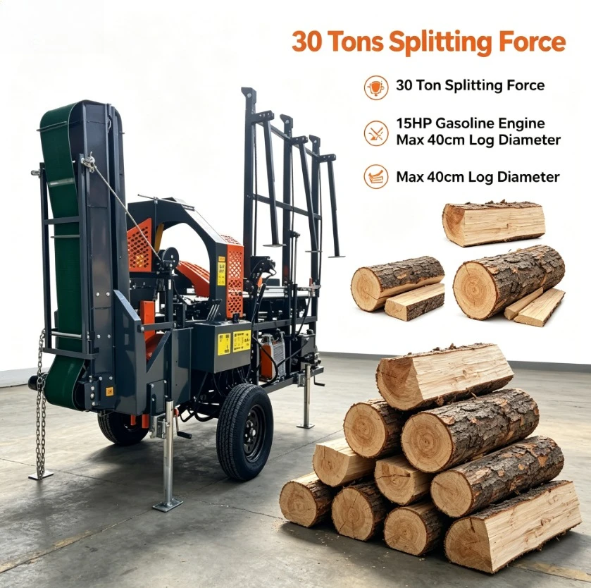 Customized Portable 15T Firewood Processor Machine Efficient Firewood Cutter Log Splitter With Engine Motor Core Components For
Customized Portable 15T Firewood Processor Machine Efficient Firewood Cutter Log Splitter With Engine Motor Core Components For