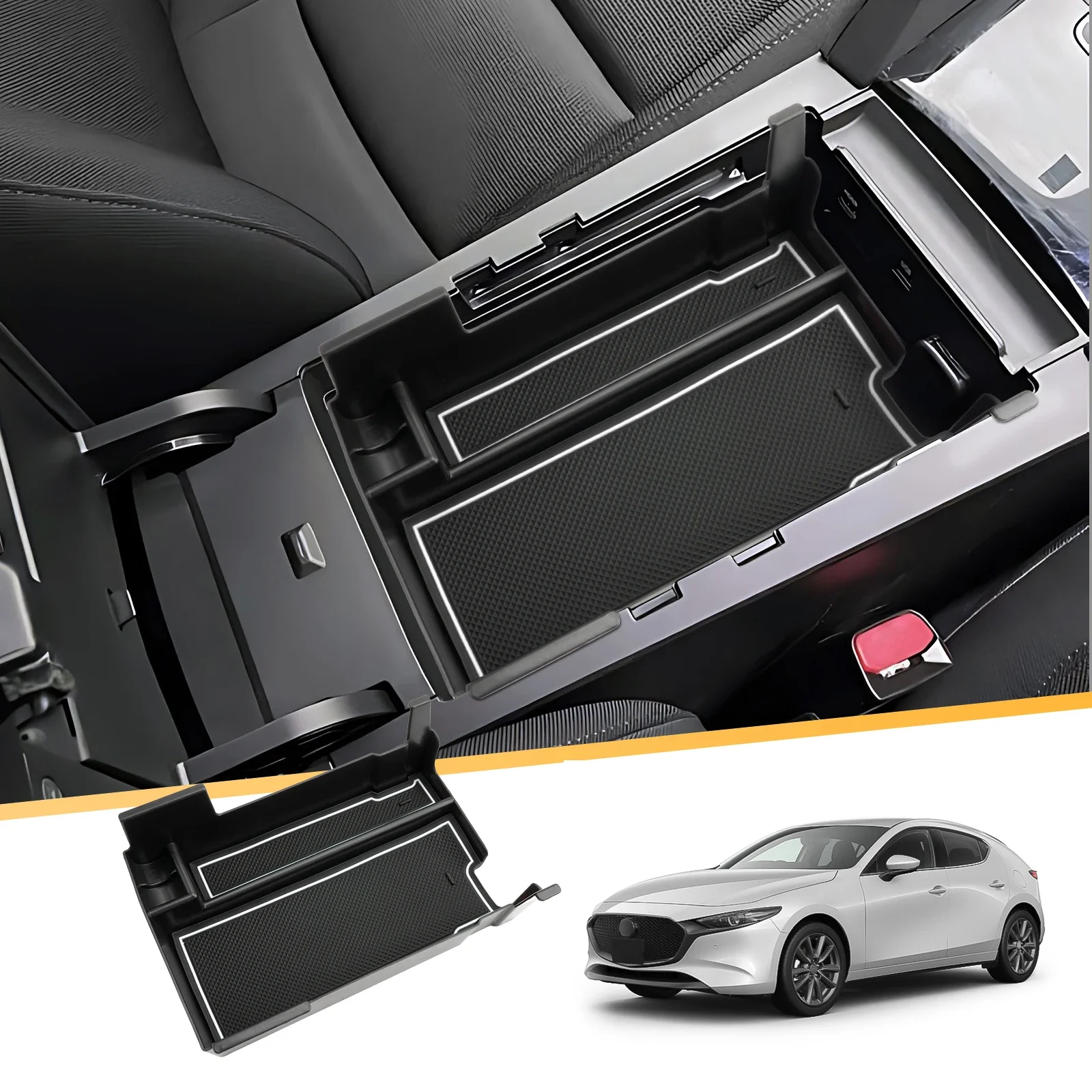 For Mazda 3 2019-2023 2024 Car Central Armrest Storage Box Non-slip Rubber Mat Auto Interior Mazda 3 2024 Accessories
For Mazda 3 2019-2023 2024 Car Central Armrest Storage Box Non-slip Rubber Mat Auto Interior Mazda 3 2024 Accessories