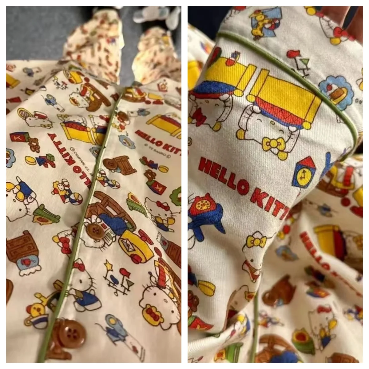 Женский пижамный комплект Hello Kitty, длинные рукава, длинные брюки, весенне-осенняя домашняя одежда, милая домашняя одежда для девочек, одежда для дома и отдыха на открытом воздухе, Sanrio Kawaii Loungewear
Женский пижамный комплект Hello Kitty, длинные рукава, длинные брюки, весенне-осенняя домашняя одежда, милая домашняя одежда для девочек, одежда для дома и отдыха на открытом воздухе, Sanrio Kawaii Loungewear