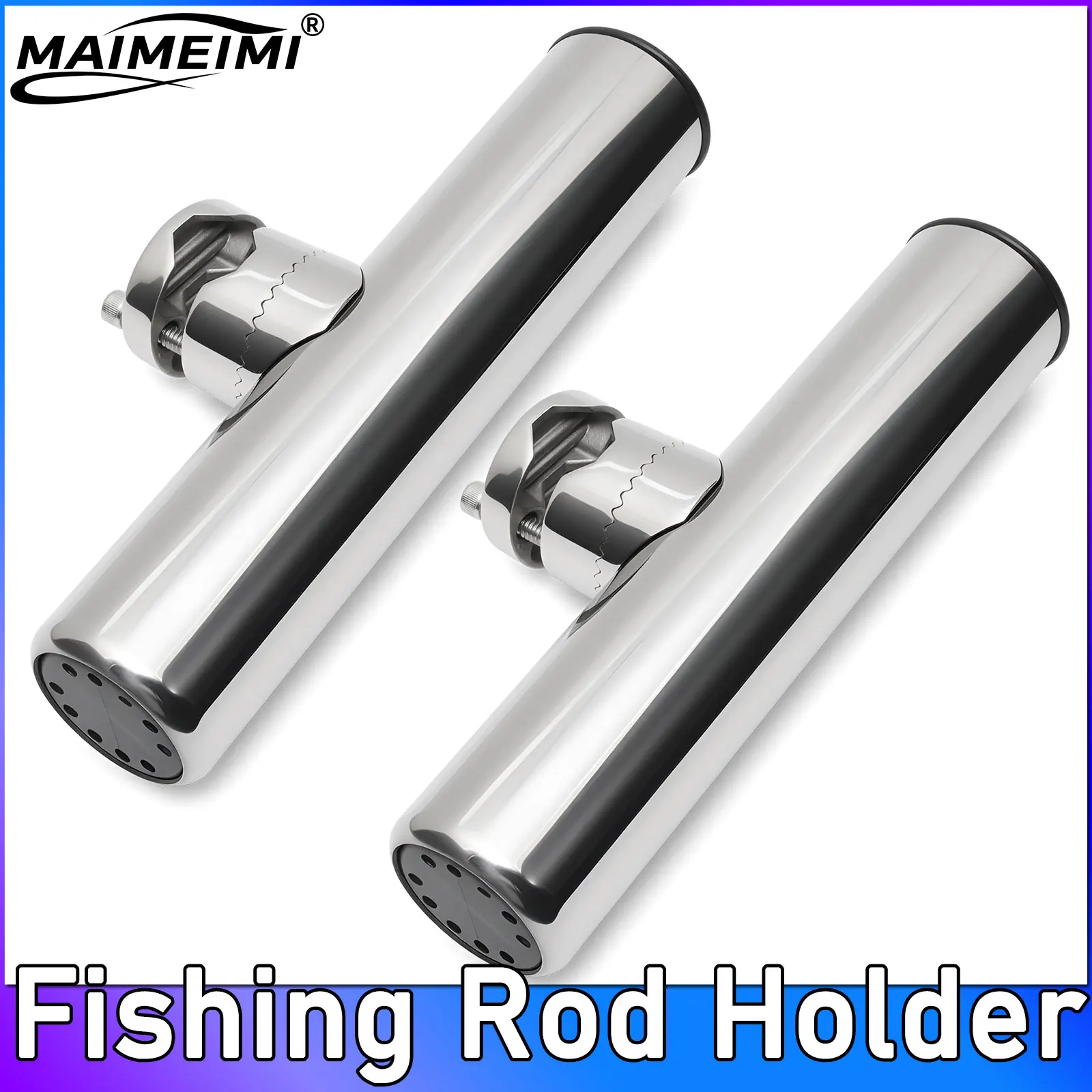 2pcs Fishing Rod Socket Marine Adjustable Fishing Rod Holder Stainless Steel 360 Degrees Rotation Clamp-on Rail 13-35mm Parts
2pcs Fishing Rod Socket Marine Adjustable Fishing Rod Holder Stainless Steel 360 Degrees Rotation Clamp-on Rail 13-35mm Parts