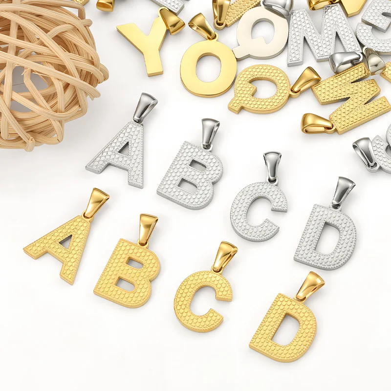 10pcs/ Bag New stainless steel letter pendant 26 initials mirror polished fashion DIY necklace bracelet making accessories
10pcs/ Bag New stainless steel letter pendant 26 initials mirror polished fashion DIY necklace bracelet making accessories