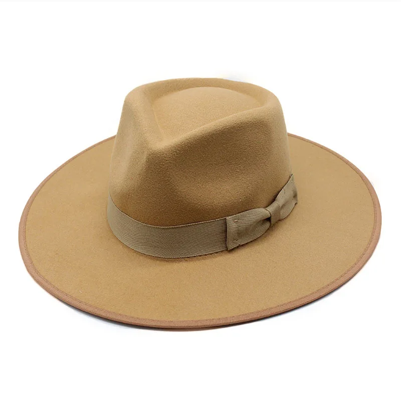 British Retro Jazz Top Wool Hat Female Autumn And Winter Fashion All-matching Hemming Fedora Hat Casual Trendy Cap
British Retro Jazz Top Wool Hat Female Autumn And Winter Fashion All-matching Hemming Fedora Hat Casual Trendy Cap