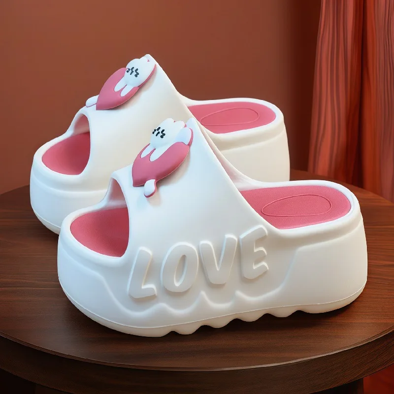 New LOVE Embossed 7cm Flatform Slippers Women Cat Heart Deco High Chunky Height Boost Summer Slides Slippers Woman Scuff Sandal
New LOVE Embossed 7cm Flatform Slippers Women Cat Heart Deco High Chunky Height Boost Summer Slides Slippers Woman Scuff Sandal