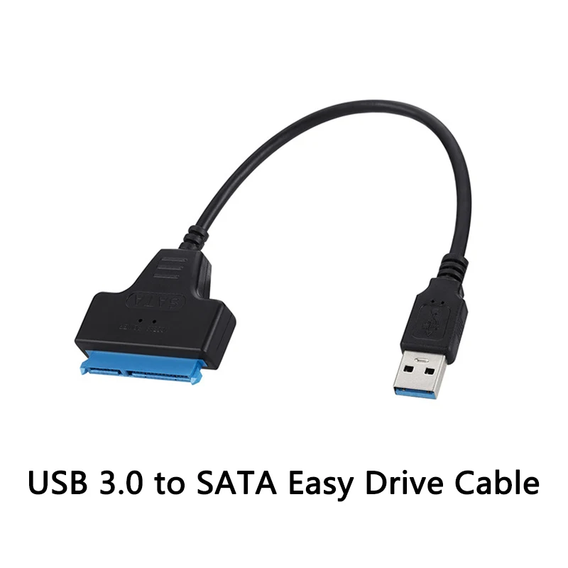 SATA to USB 3.0 / 2.0 Cable Up to 6 Gbps for 2.5 Inch External HDD SSD Hard Drive SATA 3 22 Pin Adapter USB 3.0 to Sata III Cord
SATA to USB 3.0 / 2.0 Cable Up to 6 Gbps for 2.5 Inch External HDD SSD Hard Drive SATA 3 22 Pin Adapter USB 3.0 to Sata III Cord