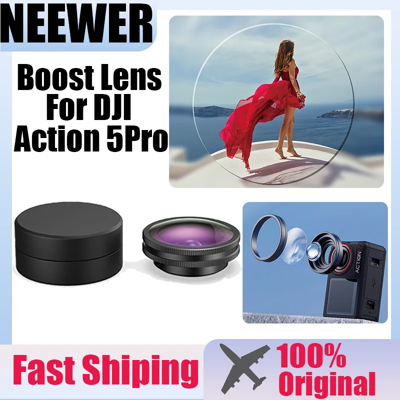 Объектив NEEWER FL-B30 FOV Boost для DJI OSMO Action 5 Pro 185 ° Комплект широкоугольных фильтров с объективом UV CPL ND, аксессуары для экшн-камеры
Объектив NEEWER FL-B30 FOV Boost для DJI OSMO Action 5 Pro 185 ° Комплект широкоугольных фильтров с объективом UV CPL ND, аксессуары для экшн-камеры