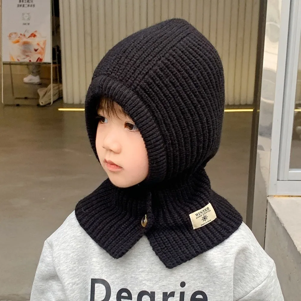 New Keep Warm Kid Balaclava Cap Windproof Solid Color Baby Knitted Bucket Hat Neck Protection Ear Protection Caps for Autumn
New Keep Warm Kid Balaclava Cap Windproof Solid Color Baby Knitted Bucket Hat Neck Protection Ear Protection Caps for Autumn