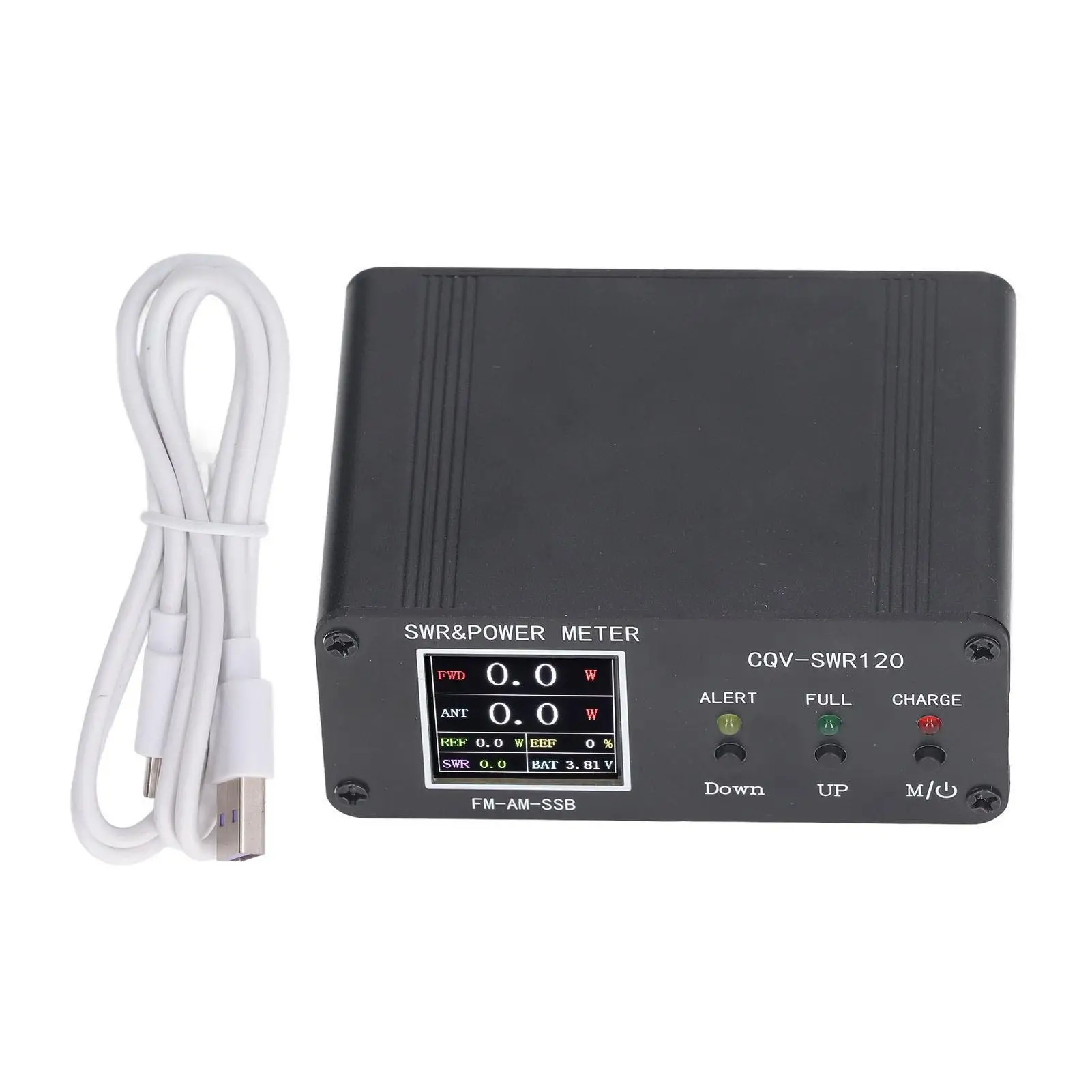 120W SWR Meter 1.8-54MHz Digital Display, Rechargeable Wide Application, Easy Operation Standing Wave Ratio Tester
120W SWR Meter 1.8-54MHz Digital Display, Rechargeable Wide Application, Easy Operation Standing Wave Ratio Tester