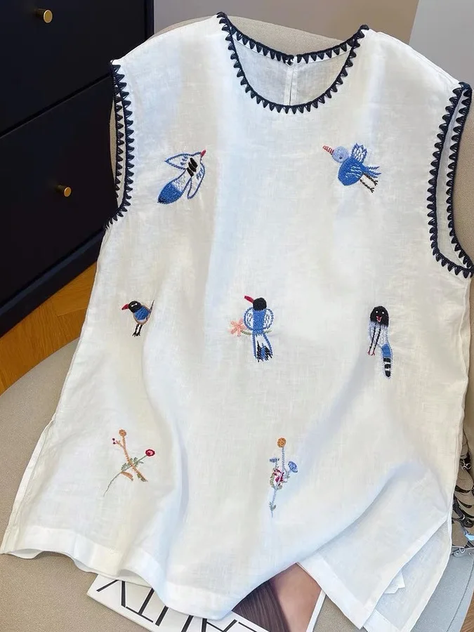 Свободный хлопковый льняной женский топ больших размеров, круглый топ Ne, удобный дышащий повседневный летний модный топ
Свободный хлопковый льняной женский топ больших размеров, круглый топ Ne, удобный дышащий повседневный летний модный топ