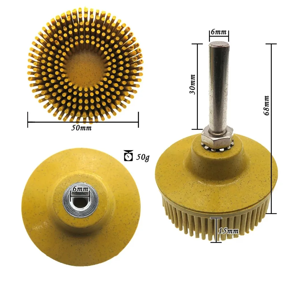 High Performance 2 inch Rubber Abrasive Brush for Polishing and Rust Removal 50# Yellow Bristle Disc Set Included
High Performance 2 inch Rubber Abrasive Brush for Polishing and Rust Removal 50# Yellow Bristle Disc Set Included