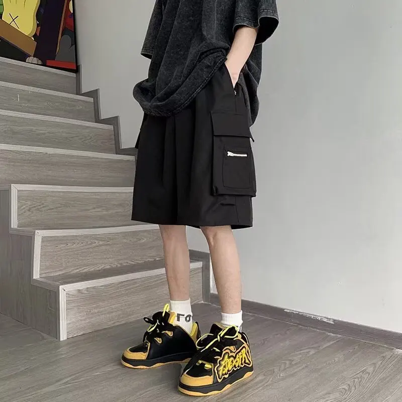 Men's Casual Cargo Shorts Summer Khaki Loose Fit Tactical Five Pocket with Zipper Pockets Vintage Streetwear
Men's Casual Cargo Shorts Summer Khaki Loose Fit Tactical Five Pocket with Zipper Pockets Vintage Streetwear