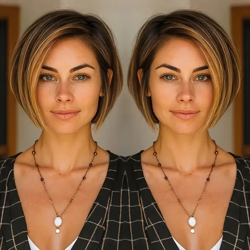 European and American Style Wig Middle Part Color Short Straight Bob Hairwig
European and American Style Wig Middle Part Color Short Straight Bob Hairwig
