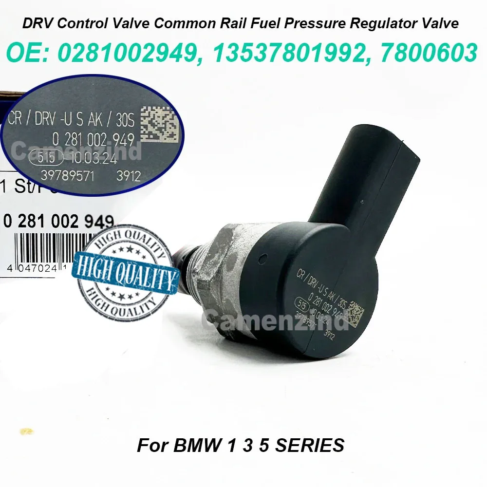 0281002949 13537801992 7800603 DRV Control Valve Common Rail Fuel Pressure Regulator Valve For BMW 1 3 5 SERIES high quality
0281002949 13537801992 7800603 DRV Control Valve Common Rail Fuel Pressure Regulator Valve For BMW 1 3 5 SERIES high quality