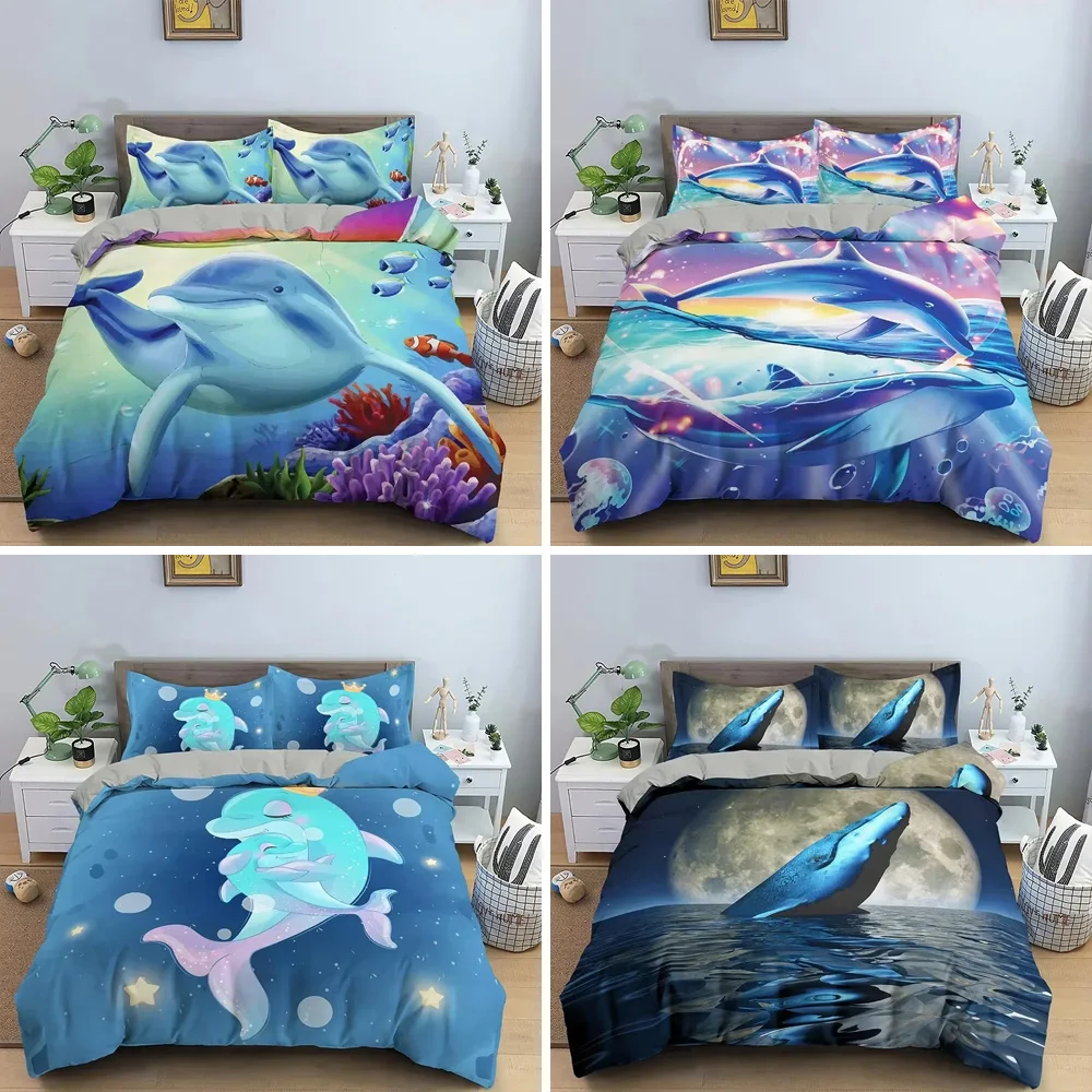Dolphin Bedding Set Boys Girls Twin Queen Size Duvet Cover Pillowcase Bed Kids Adult Fashion Home Textileextile
Dolphin Bedding Set Boys Girls Twin Queen Size Duvet Cover Pillowcase Bed Kids Adult Fashion Home Textileextile
