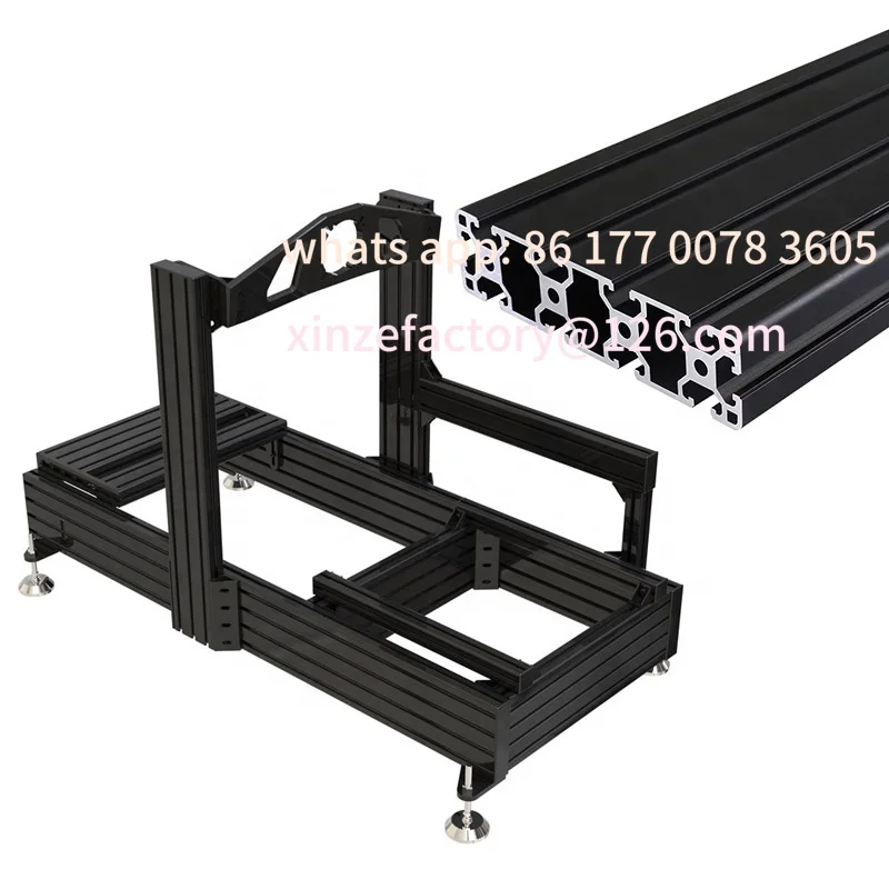 Customizable Black Sim Racing Simulator Assembly Kit VR Gaming Sim Rig Frame Sim RHot Sale Aluminium Profile 4080 DIY Game Seat
Customizable Black Sim Racing Simulator Assembly Kit VR Gaming Sim Rig Frame Sim RHot Sale Aluminium Profile 4080 DIY Game Seat