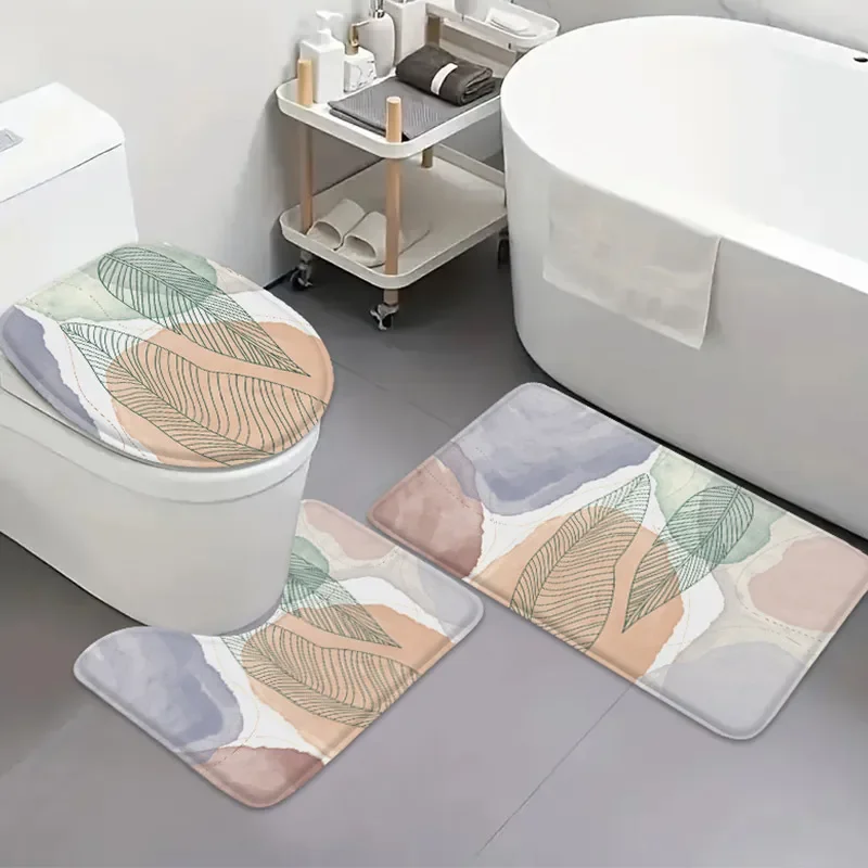 3pcs Plant Flower Bathroom Mat Set Toilet Lid Mat U Shape Absorbent Carpet Bathtub Anti Slip Mat
3pcs Plant Flower Bathroom Mat Set Toilet Lid Mat U Shape Absorbent Carpet Bathtub Anti Slip Mat