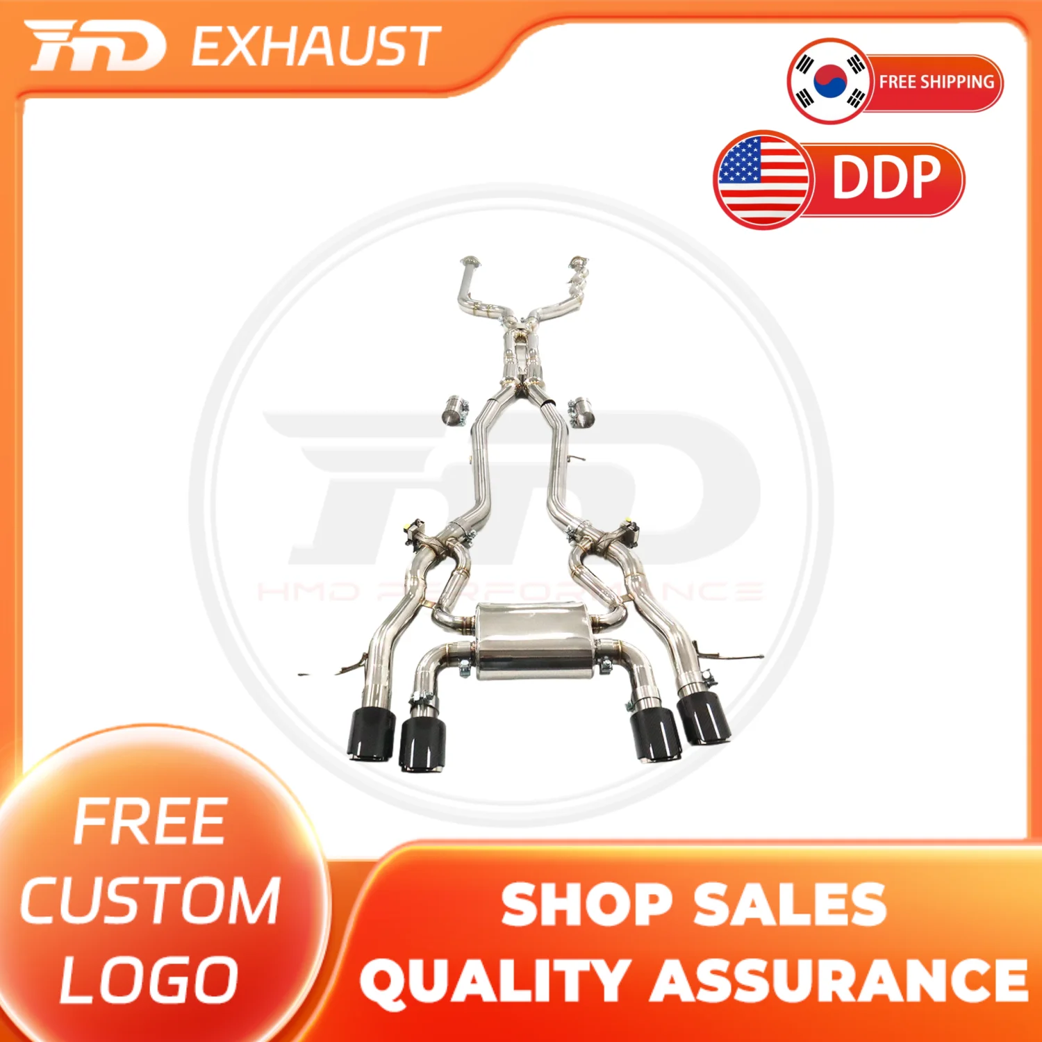 HMD Hot sale SS304 Catback exhaust for BMW M3 M4 G8X Exhaust System With Muffler Valve and tips Auto Parts 
HMD Hot sale SS304 Catback exhaust for BMW M3 M4 G8X Exhaust System With Muffler Valve and tips Auto Parts