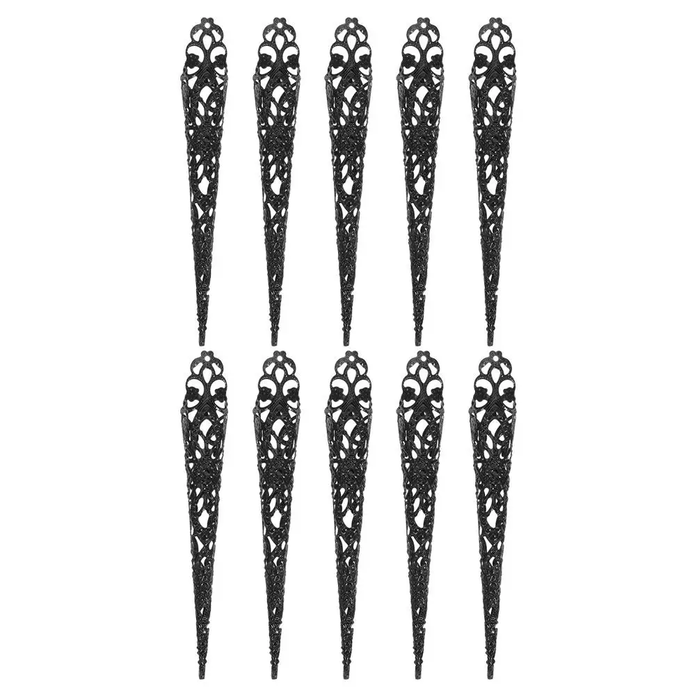 10 шт. металлических колец-когтей унисекс, удлинители для пальцев, для готического костюма на Хэллоуин, образа древней королевы, в стиле панк, средневековый ансамбль
10 шт. металлических колец-когтей унисекс, удлинители для пальцев, для готического костюма на Хэллоуин, образа древней королевы, в стиле панк, средневековый ансамбль