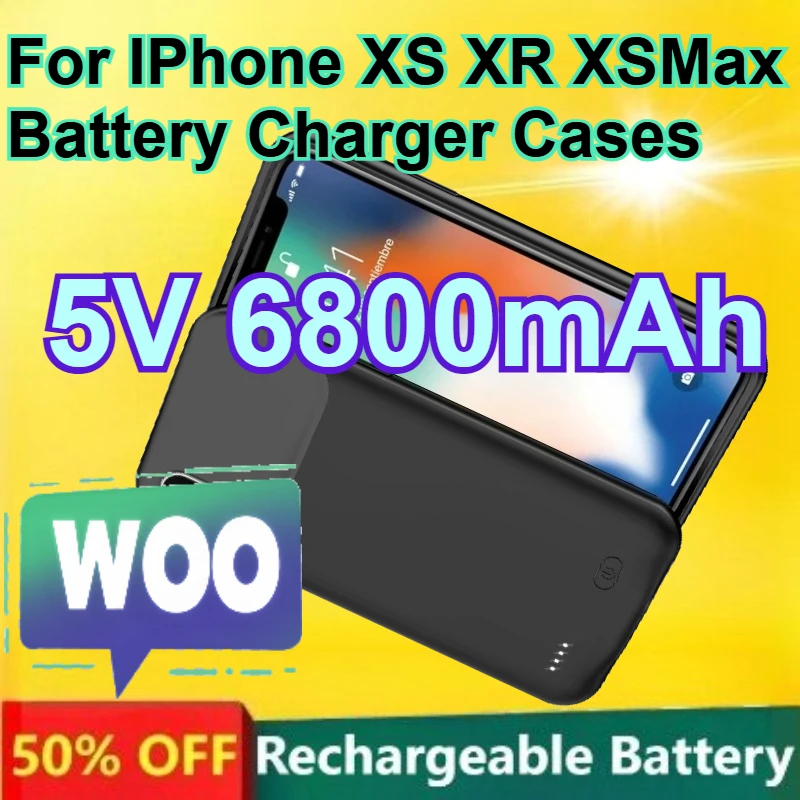 5V 6800mAh Wireless Charging Power Bank Magnetic Charging Cover for IPhone XS XR XSMax Battery Charger Cases
5V 6800mAh Wireless Charging Power Bank Magnetic Charging Cover for IPhone XS XR XSMax Battery Charger Cases