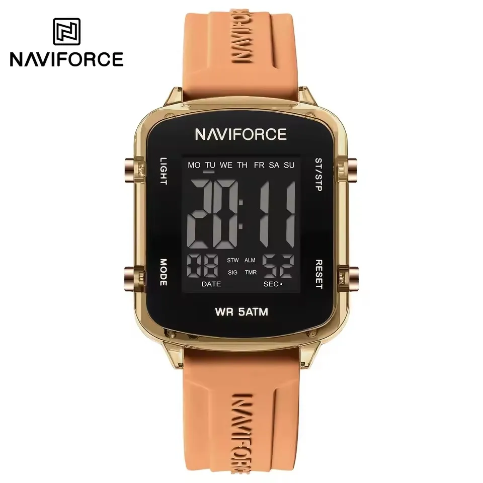 NAVIFORCE 7120, новые женские электронные часы, водонепроницаемые светящиеся наручные часы с календарем, модные цифровые часы для женщин, reloj mujer
NAVIFORCE 7120, новые женские электронные часы, водонепроницаемые светящиеся наручные часы с календарем, модные цифровые часы для женщин, reloj mujer