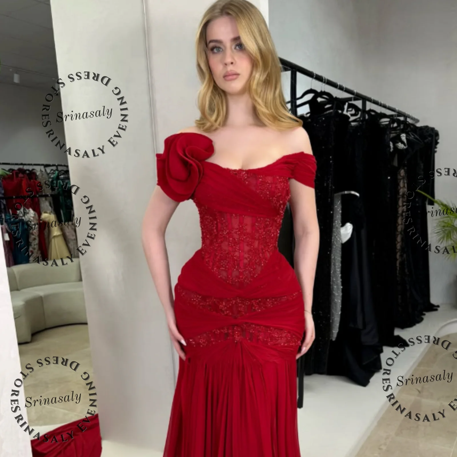 Customized Sequins Off The Shoulder Prom Dresses Intricate Sleeveless Evening Dress High Quality Floor Length Party Gown Arabric
Customized Sequins Off The Shoulder Prom Dresses Intricate Sleeveless Evening Dress High Quality Floor Length Party Gown Arabric