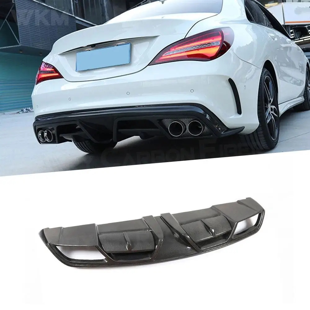 Carbon Fiber Car Rear Bumper Lip Diffuser Spoiler With Exhaust Tips For Benz CLA Class W117 CLA180 CLA200 CLA250 2013-2018 FRP
Carbon Fiber Car Rear Bumper Lip Diffuser Spoiler With Exhaust Tips For Benz CLA Class W117 CLA180 CLA200 CLA250 2013-2018 FRP