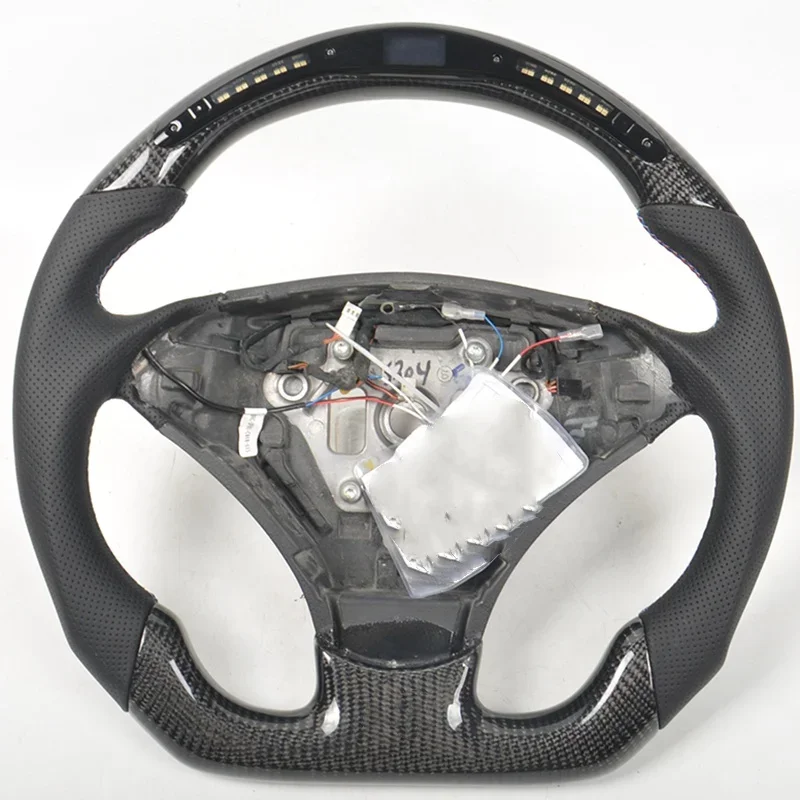 Factory Wholesale Customized Steering Wheel for E60 E70 E71 E90 E46 LED Carbon Fiber Steering Wheel
Factory Wholesale Customized Steering Wheel for E60 E70 E71 E90 E46 LED Carbon Fiber Steering Wheel
