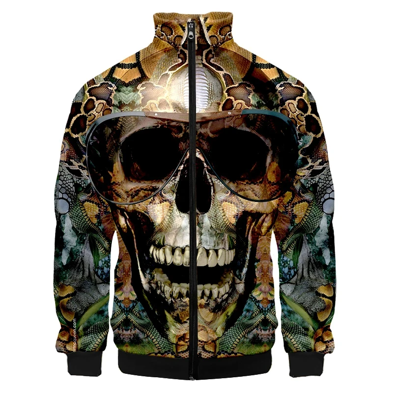 Terror Skull Pattern 3D Printed Jacket Sportswear Spring Stand-up Collar Zipper Sweater Baseball Men's Jackets Clothing Vintage
Terror Skull Pattern 3D Printed Jacket Sportswear Spring Stand-up Collar Zipper Sweater Baseball Men's Jackets Clothing Vintage