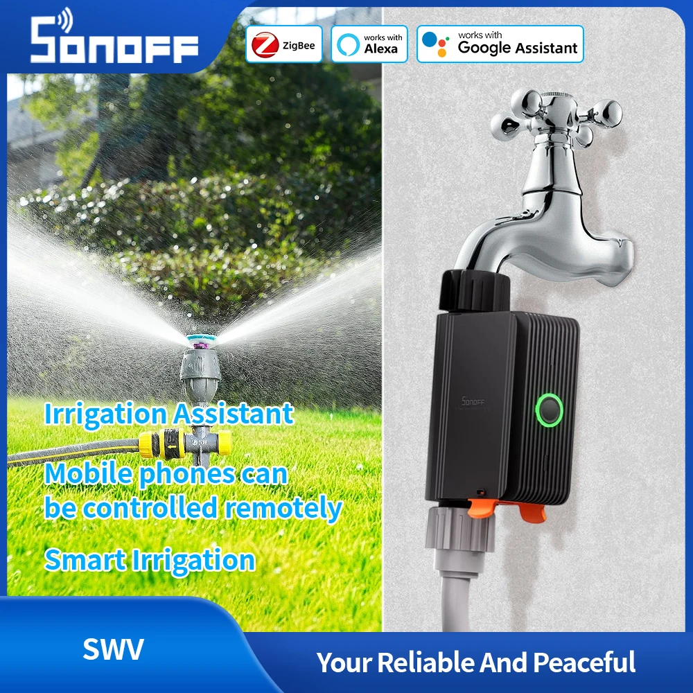 SONOFF SWV Zigbee Smart Water Valve IP55 Irrigation System Setting Controller Smart Home Automate Via Alexa Google Home Ewelink
SONOFF SWV Zigbee Smart Water Valve IP55 Irrigation System Setting Controller Smart Home Automate Via Alexa Google Home Ewelink